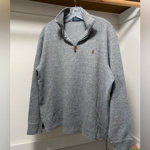 Men’s Polo Ralph Lauren quarter zip pullover, size large